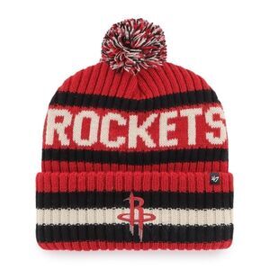 '47 Red Bering Cuffed Knit Hat with Pom Houston Rockets Red OS